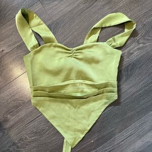 White fox Boutique Tie back Top